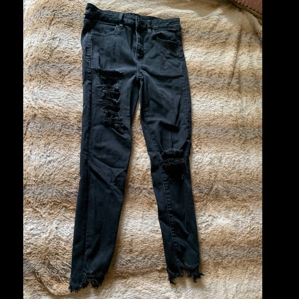 Hi-rise destroyed jegging